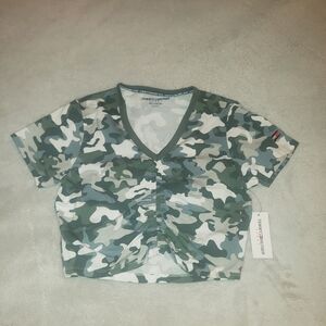 Tommy Hilfiger Camouflage Crop Top